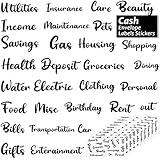 Outus 145 Pieces Budget Stickers for Cash Envelopes Budget Binder Labels PVC Stickers for Finance Planners & Money Organizer Budgeting Cash Tracking Easy Money Management