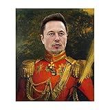 Funny Celebrity Poster Art - Faux Oil Painting Print - Novelty Pop Culture Artwork Gift - Ultra High Resolution - Made in USA