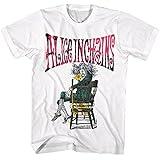 American Classics Alice in Chains T-Shirt Alice Mens Short Sleeve 90s Music Vintage Style Graphic T-Shirt - White - X-Large