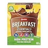 Carnation Breakfast Essentials High Protein Powder Drink Mix, Rich Milk Chocolate, 10 Packets, 6 Count