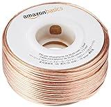 Amazon Basics Speaker Cable, Easy Assembly, 16-Gauge, Bronze, 100 ft