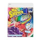 Mr. Sketch Scented Stix Markers, Fine Tip Marker, Assorted Colors, 10 Count