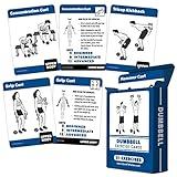 QUICKFIT Dumbbell Exercise Cards - Fitness Playing Cards with Over 50 Dumbbell Workouts - 2.5" x 3.5" (Standard Playing Card Size)