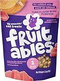 Fruitables Cat Treats, Healthy Treats For Cats, Low Calorie and Packed with Protein, Crunchy Biscuits, No Wheat, Corn or Soy, Made with Real Tuna and Pumpkin, 2.5oz