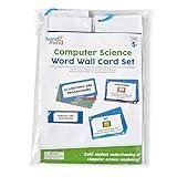 hand2mind Computer Science Word Wall Card Set, Computer Programming for Kids, Coding and Robotics, STEM Activities for Classroom, Technology for Kids, Elementary Science Bulletin Board Decor