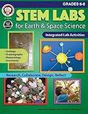 Mark Twain Grades 6-8 STEM Labs Activity Book, Earth and Space Science Workbook, Middle School Books With Geology, Oceanography, Meteorology, Astronomy Activities
