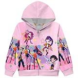 MABUTINGTI ππππ Girls Hoodies ππ²πΊπΌπ» πππ»ππ²πΏπ Sweatshirts Fashion Cute Cartoon Graphic Rumi Mira Zoe Long Sleeve Zipper Jacket Hoodied 5-6 Years Pink