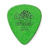 Dunlop Tortex Standard .88mm Green Guitar Pick, 12 Pack