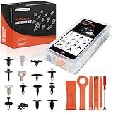 A-Premium 180PCS (18 Sizes) Car Retainer Clip Kit Compatible with Lincoln Navigator 2007-2014 Hood Insulation Radiator Cover Auto Push Pin Plastic Rivet Fastener Replacement Set with Removal Tool
