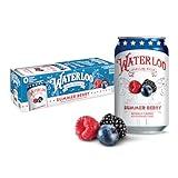 Waterloo Sparkling Water, Summer Berry Naturally Flavored, 12 Fl Oz Cans (Pack of 12) – Zero Calories and Zero Sugar or Sweeteners