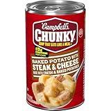 Campbell's Chunky Baked Potato with Steak and Cheese Soup, 18.8 oz. Can