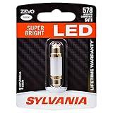 SYLVANIA - 578 41mm ZEVO LED Festoon White Bulb - Bright LED Bulb, Ideal for Interior Lighting - Map, Dome, Trunk, Cargo and License Plate (Contains 1 Bulb)