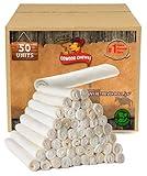 Cowdog Chews 5-6 Inches Rawhide Retriever Roll - Chewing Dog Treat, 100% Natural - Natural Grass Fed Livestock Sourced (50 Pack)