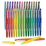 Lelix 30 Colors Felt Tip Pens, Medium Point Assorted Markers Pens For Journaling, Writing, Note Taking, Planner Coloring, Perfect for Art Office and School Supplies