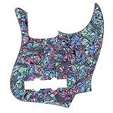 VBESTLIFE Acrylic Humbucker Jazz Bass Pickguard, 10 Hole Abalone Bass Pickguard Decor for Electric J Bass