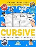 Cursive Handwriting Practice Workbook for 3rd 4th 5th Graders: Cursive Letter Tracing Book, Cursive Handwriting Workbook for Kids to Master Letters, ... Writing Practice (Elementary Books for Kids)
