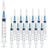 25 Pack 3ml 23Ga Lab Syringe Tools with Measurement, Individually Packed