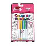 Melissa & Doug On The Go Color by Numbers Kids' Design Board - Unicorns, Ballet, Kittens, and More