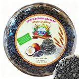 Black Sesame Cracker with Coconut – Bánh Tráng Mè Đen Dừa (12 oz / 340g) – Vietnamese Crispy Rice Paper Snack – Natural Ingredients, Gluten-Free