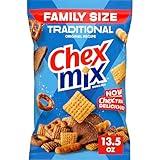 Chex Mix Traditional Original Recipe Snack Mix, Snacks, Family Size, 13.5 oz