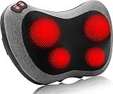 Papillon Shiatsu Back and Neck Massager with Heat, Deep Tissue Kneading,Electric Massage Pillow for Back,Shoulders,Legs,Foot,Body Muscle Pain Relief,Use at Home,Car,Office
