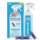 Windex Dissolve Concentrated Pods, Glass Cleaner Starter Kit contains 1 Reusable Bottle, 3 Concentrated Dissolvable Pod