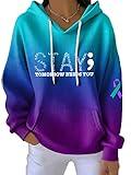 Women's Suicide Prevention Awareness Casual Hoodie Suicide Awareness Stay Tomorrow Needs You Sweatshirt Suicide Prevention Shirt Purple