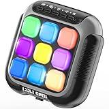 Hydrathy Tic Tac Toe Electronic Handheld Puzzle Game Console Fidget Toys w/ 7 Game Modes, Portable Fast and Fun Car Travel Press Games for Kids and Adults, Ideal Xmas Birthday Gifts for Ages 3+ (Grey)