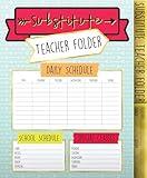 Carson Dellosa Substitute Teacher Folder, Schedules, Routines, Procedures, Classroom Management, Contact Information, and More, Desk Organizer School Supplies