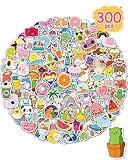 Sticker for Water Bottles, 300 Pcs/Pack Cute Vinyl Waterproof Vsco Laptop Stickers for School Students Gifts Classroom Teachers Prizes Stickers for Kids Teens Girls