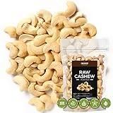 Premium Raw Cashews 16oz (1 lb.) Non-GMO, No Additives Batch Tested Gluten & Peanut Free, Resealable Pouch for Freshness, Unsalted Cashews - Perfect for Pesto, Salads, Gourmet Cooking and Baking