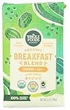 Whole Foods Market, Organic Breakfast Blend Ground Coffee, Light Roast, Milk Chocolate, Caramel & Citrus, 12 Ounce