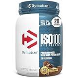 Dymatize ISO100 Whey Protein Powder Isolate, Gourmet Chocolate, 25g of Protein, 5.5g BCAAs, Less Than 120 Cal., Gluten Free, 1g Fat, 1g Sugar, 2g Carb (20 Servings)