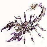 YUEZUDPO 3D Metal Puzzles for Adults, Scorpion 3D Metal Model Kits to Build DIY Colorful 3D Puzzle Ornaments for Adults,Teens Birthday Christmas
