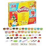 Play-Doh Holiday Advent Calendar for Kids 3 and Up, 24 Day Countdown, Multiple Surprise Gifts Behind Each Door, Arts & Crafts