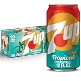 7UP Tropical Soda, 12 fl oz cans, 12 pack