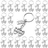 PHAETON 20PCS Theatre Keychain Drama Mask Gift Comedy Tragedy Mask Theatre Actor Actress Broadway Musical Drama Keychain for Performer Gift Musical Lovers Gifts