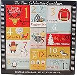 Christmas Sampler Gift 12 Days of Coffees, Teas or Cocoas (Hot Chocolate) for Christmas Gourmet Gift Box Set - Best Xmas Present For Friends, Family, Corporate, Coworkers, or Teachers (Tea)