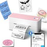 Phomemo Bluetooth Thermal Label Printer, 241BT 4X6 Wireless Shipping Labels Printer for Small Business, Pink Label Printers for Shipping Package, Compatible with iPhone, Android, Amazon, Shopify, USPS