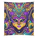 Mardi Gras Carnival Jewel Feather Lipstick1 Foldable Beach Cabana UPF50+ Water-Resistant Shade Sun Shelter with Sand Shovel for Backyard and Camping