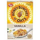 Honey Bunches of Oats Vanilla Breakfast Cereal, Vanilla Cereal with Oats and Granola Clusters, 12 OZ Box