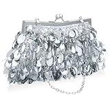 KOLODOGO Sparkly Evening Clutch Purse for Women Elegant Sequined Party Bag, Glam Wedding, Prom, Cocktail Night Out Clutch