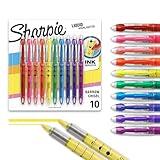 Sharpie Liquid Highlighters, Chisel Tip, Assorted Colors, 10 Count - Journaling, School, Study Supplies
