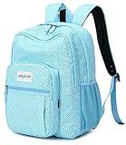 abshoo Classical Basic Womens Geometry School Backpack For College Teen Girls Water Resistant Bookbag (Geometry Blue)