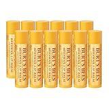 Burt's Bees Lip Balm - Original Beeswax 12 Count Pack in Bulk, Lip Moisturizer With Responsibly Sourced Beeswax, Tint-Free, Natural Origin Conditioning Treatment, 12 Tubes, 0.15 oz