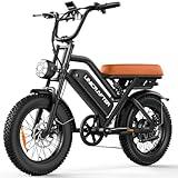 VoltCycle 1000W Peak Motor Electric Bike 16" Fat Tire All-Terrain E-Bike 30-50 Miles 21.75MPH Electric Dirt Bike for Road Sand Mountain Snow - 48V 15.6AH Battery Powered Electric Bicycle