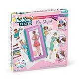 PlayMonster Fashion Plates My Style – Girls Mix-and-Match Drawing Kit, Arts and Crafts, Coloring, Art Supplies, Craft Supplies, Stencils, Crayons Included, Create Your Own Designs, Ages 6+