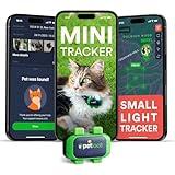 Cat GPS Tracker – Smallest Waterproof Pet Tracking Device with App, Real-Time Location, Smart Alerts & Geo-Fence, Long-Life Battery, Collar-Compatible – iOS & Android (Subscription Required)