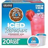 The Original Donut Shop Iced Refreshers, Strawberry Açaí Flavor, Keurig Single Serve K-Cup Pods, 20 Count