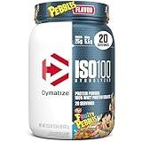 Dymatize x Fruity Pebbles ISO100 Whey Protein Powder Isolate, 25g of Protein, 5.5g BCAAs, 120 Cal., Gluten Free, 1g Fat, 1g Sugar, 2g Carb (20 Servings)